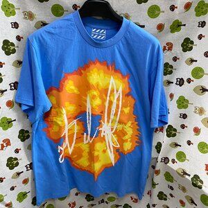 Denim Tears Flame Kapok High Street Loose Short Sleeves